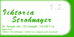 viktoria strohmayer business card